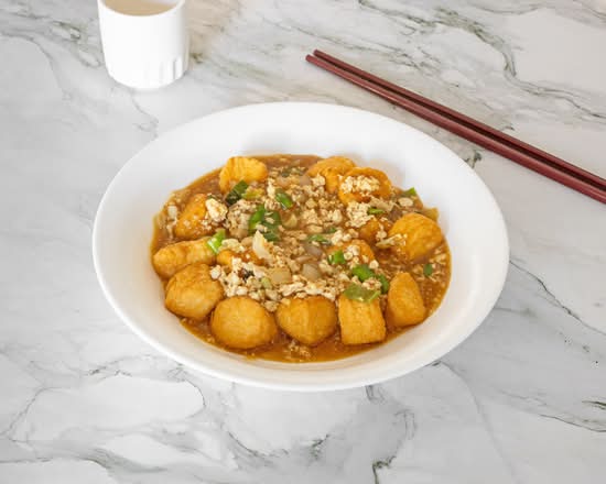 Japanese Tofu with Chicken Mince and Salted Fish (咸魚鷄粒日本豆腐)